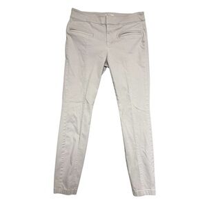 LOFT Outlet Skinny Ankle Petite Cream Pants w Pockets - Size 2P